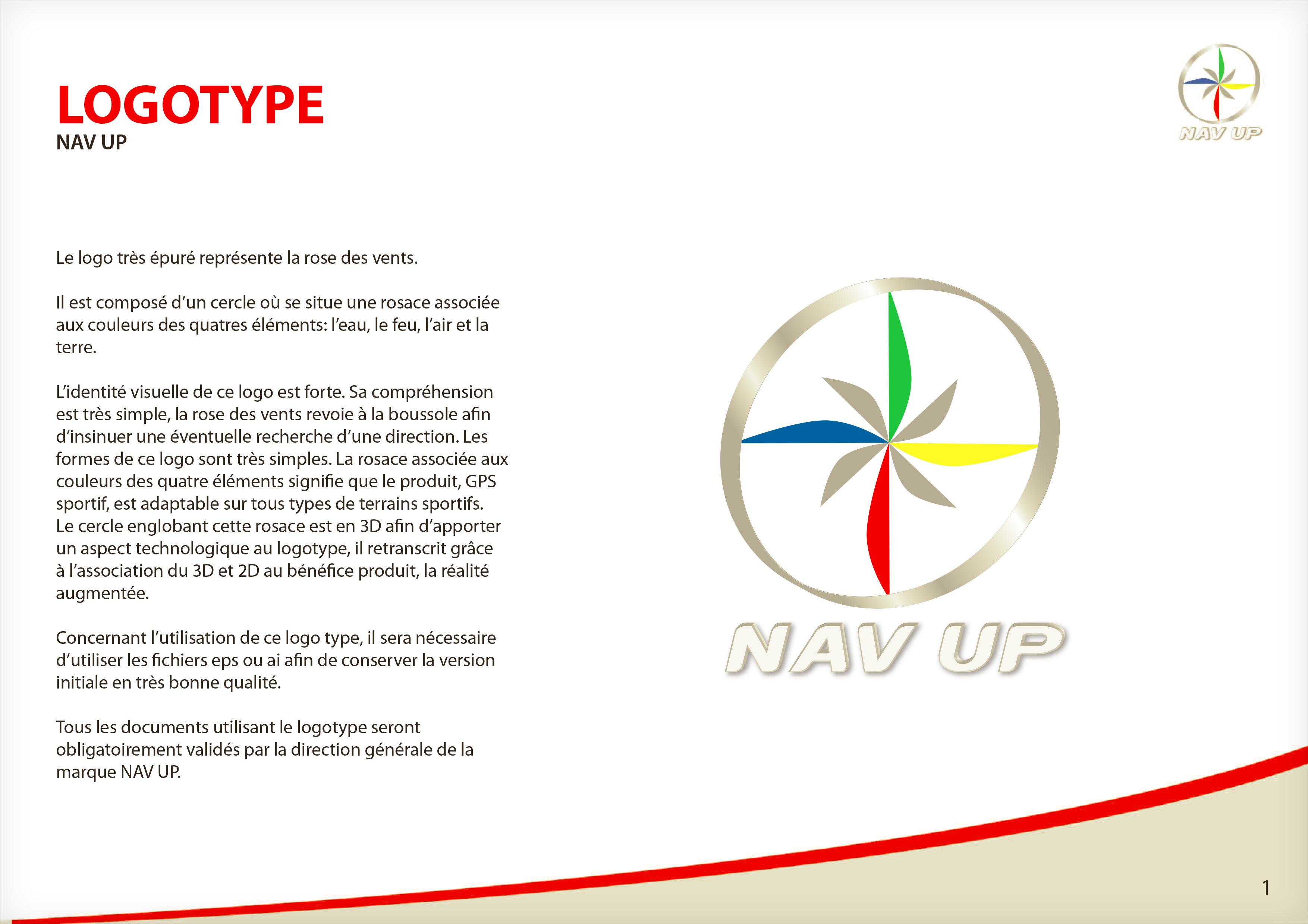 Page charte graphique Nav Up