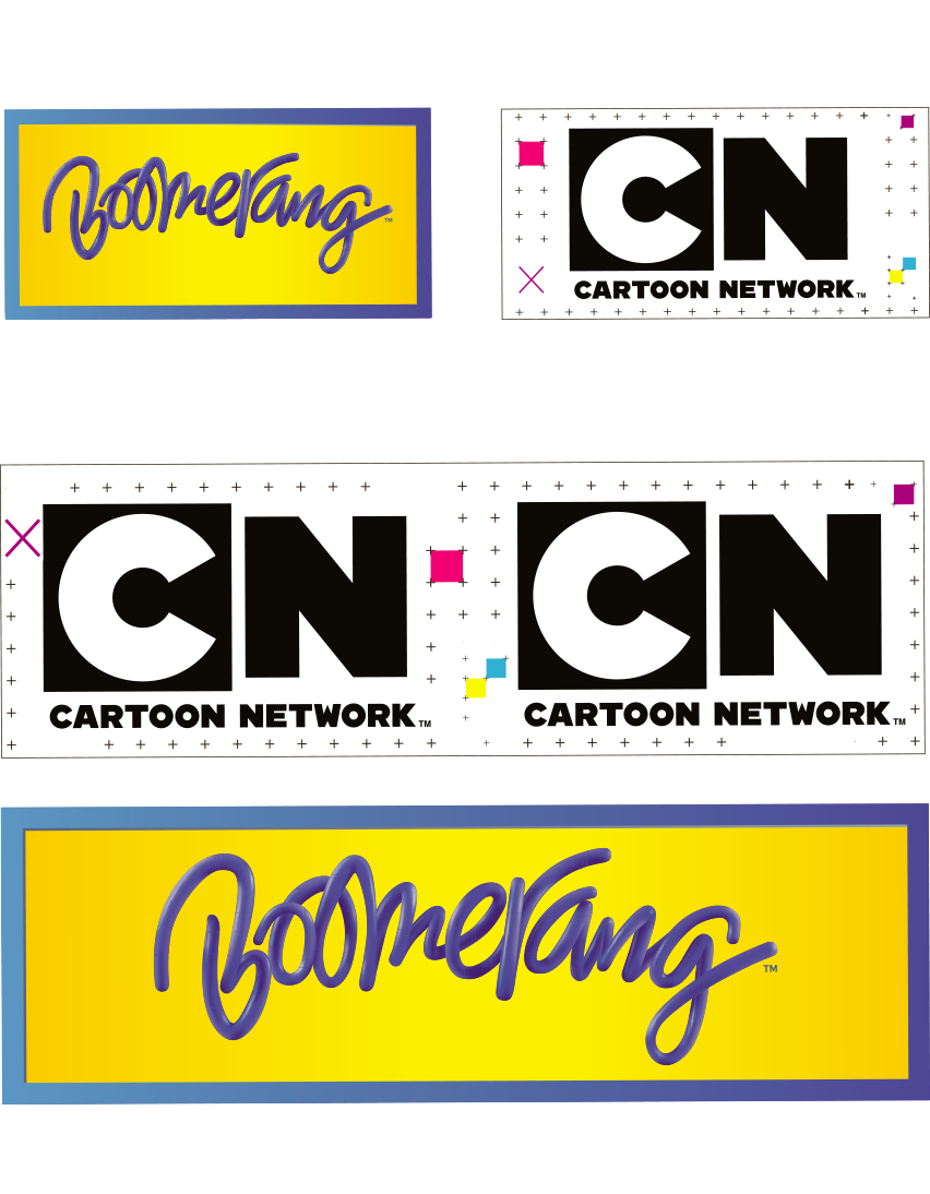 Supports pour communication événementielle Cartoon Networt et Boomerang